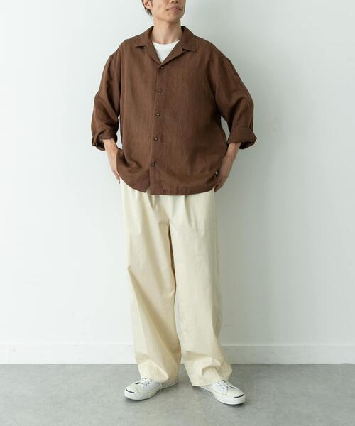 URBAN RESEARCH Sonny Label(アーバンリサーチサニーレーベル)の「レーヨン混ストライプオープンカラーシャツ(シャツ/ブラウス・メンズ・ブルー/グレー/ブラウン系その他・MEDIUM/LARGE)」の22枚目の写真