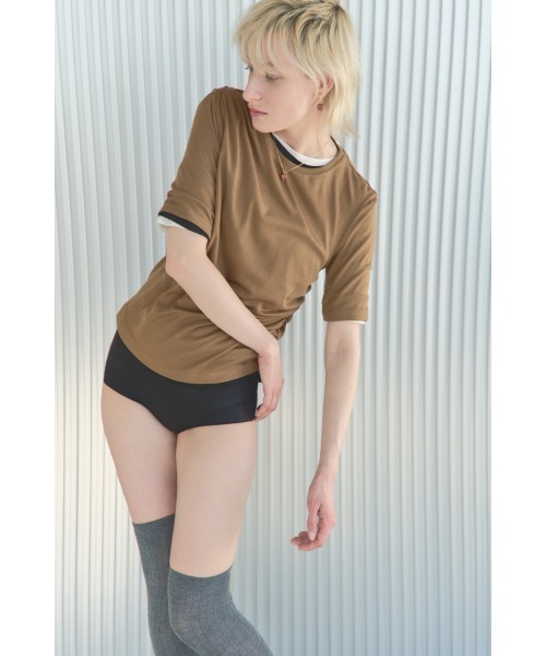Muel Chic（ミュエルシック）の「Corin CS  コリンカットソー（Tシャツ/カットソー・レディース・ブラック/ホワイト/モカ・FREE）」の11枚目の写真