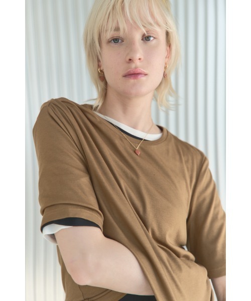 Muel Chic（ミュエルシック）の「Corin CS  コリンカットソー（Tシャツ/カットソー・レディース・ブラック/ホワイト/モカ・FREE）」の13枚目の写真