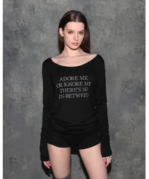 ADORE ME レディース ルーズフィットロングスリーブブラック