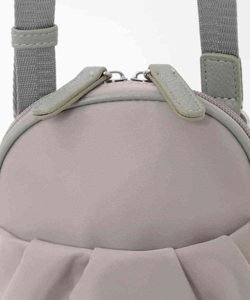 MK MICHEL KLEIN（エムケーミッシェルクラン）の「[撥水/超軽量]パイピングレザーデザインショルダーバッグ（ショルダーバッグ・レディース・キナリ/ボルドー・00）」の5枚目の写真