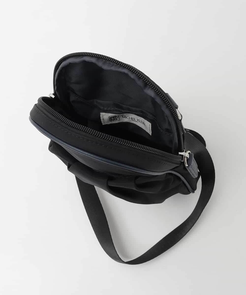 MK MICHEL KLEIN（エムケーミッシェルクラン）の「[撥水/超軽量]パイピングレザーデザインショルダーバッグ（ショルダーバッグ・レディース・キナリ/ボルドー・00）」の14枚目の写真