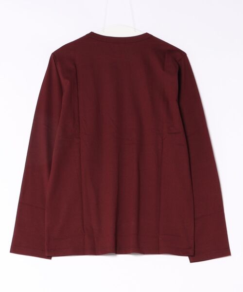 agnes b.(アニエスベー)の「メンズ アイコニック プリント 長袖 Tシャツ "Lezard"(Tシャツ/カットソー・メンズ・ボルドー・1/2/3)」の2枚目の写真
