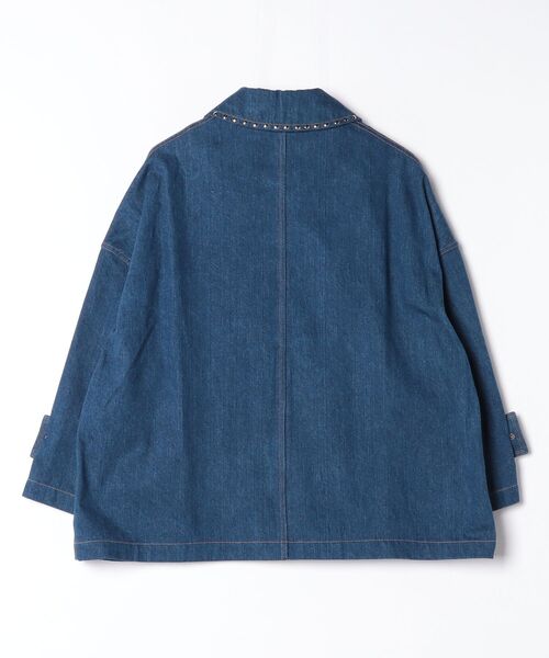 Mackintosh(マッキントッシュ)の「NEW HUMBIE DNM JK STUD MB EX(デニムジャケット・レディース・インディゴブルー・6)」の3枚目の写真