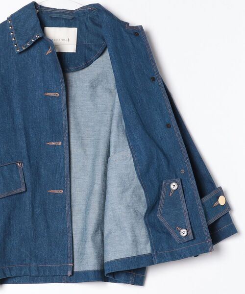 Mackintosh(マッキントッシュ)の「NEW HUMBIE DNM JK STUD MB EX(デニムジャケット・レディース・インディゴブルー・6)」の4枚目の写真