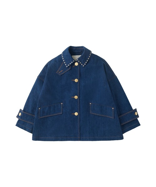 Mackintosh(マッキントッシュ)の「NEW HUMBIE DNM JK STUD MB EX(デニムジャケット・レディース・インディゴブルー・6)」の1枚目の写真