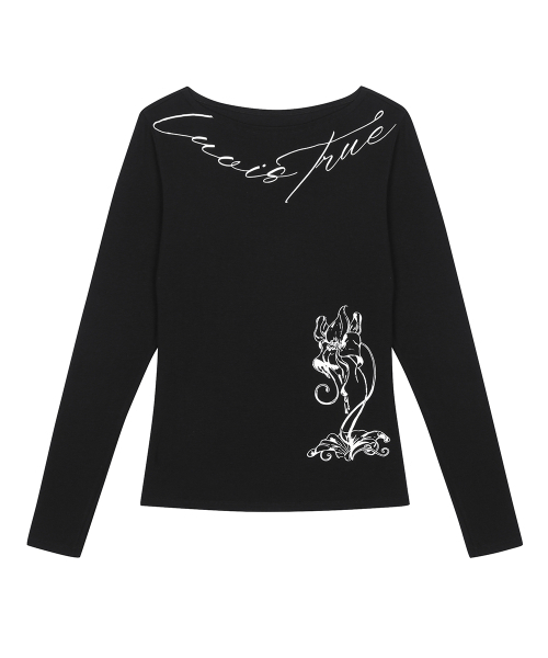 LUVISTRUE(ラヴイズトゥルー)の「RL WING LONG SLEEVE(BLACK)(Tシャツ/カットソー・レディース・その他・FREE)」の2枚目の写真