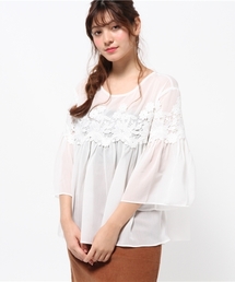 mystic | 【mystic】レースギャザーブラウス(シャツ/ブラウス)