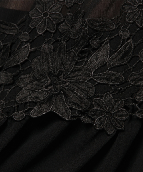 mystic（ミスティック）の「【mystic】レースギャザーブラウス（シャツ/ブラウス・レディース・オフホワイト/ベージュ/ブラック・1）」の10枚目の写真