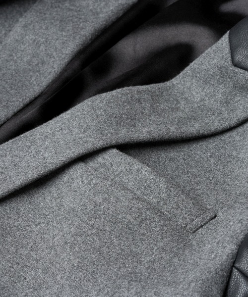 NO ID.（ノーアイディ）の「【NO ID.】Riders Tailored Jacket / ライダース テーラード ジャケット（テーラードジャケット・メンズ・グレー/ブラック・ONE）」の8枚目の写真