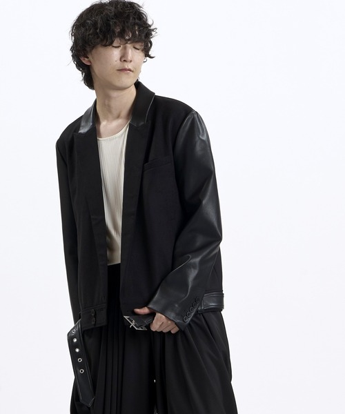 NO ID.（ノーアイディ）の「【NO ID.】Riders Tailored Jacket / ライダース テーラード ジャケット（テーラードジャケット・メンズ・グレー/ブラック・ONE）」の12枚目の写真