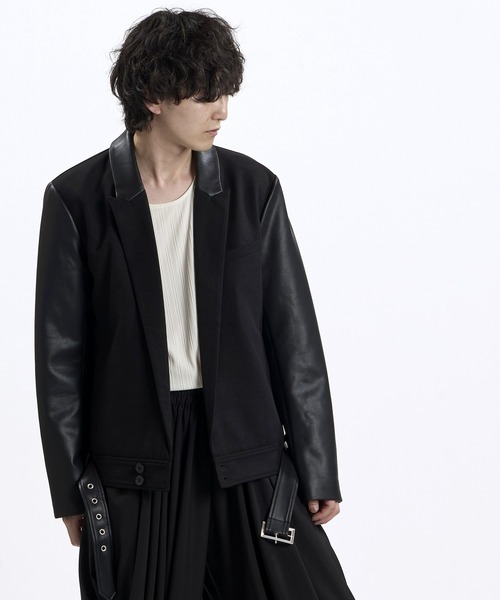 NO ID.（ノーアイディ）の「【NO ID.】Riders Tailored Jacket / ライダース テーラード ジャケット（テーラードジャケット・メンズ・グレー/ブラック・ONE）」の13枚目の写真