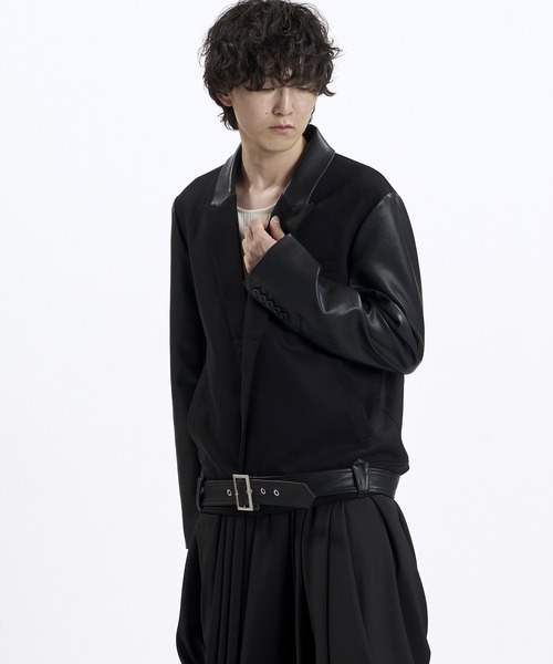 NO ID.（ノーアイディ）の「【NO ID.】Riders Tailored Jacket / ライダース テーラード ジャケット（テーラードジャケット・メンズ・グレー/ブラック・ONE）」の14枚目の写真