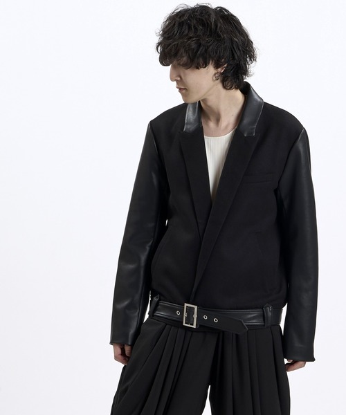 NO ID.（ノーアイディ）の「【NO ID.】Riders Tailored Jacket / ライダース テーラード ジャケット（テーラードジャケット・メンズ・グレー/ブラック・ONE）」の15枚目の写真