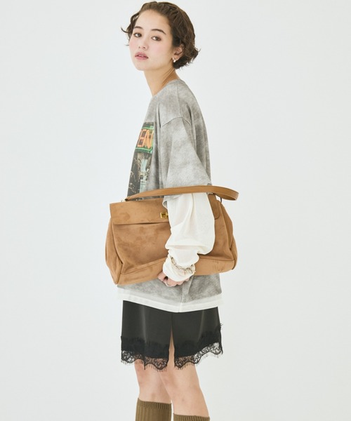 MIRROR STOKE(ミラーストーク)の「【ZOZO限定】MM OPEN LAYERED T-SHIRT/ミラーメモリーオープンレイヤードティーシャツ(Tシャツ/カットソー・レディース・グレー/モカ・MEDIUM)」の10枚目の写真