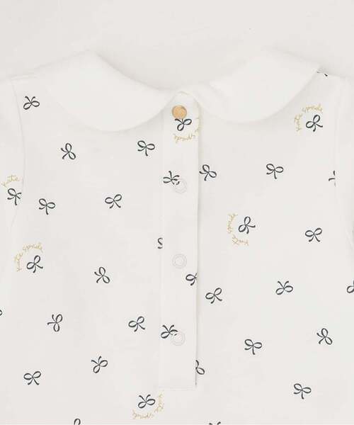 kate spade new york kids(ケイトスペードニューヨーク)の「ジャンパースカート&ボウカットソーセット(ワンピース・キッズ・ネイビー・80cm)」の6枚目の写真
