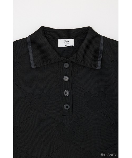 Disney SERIES CREATED by MUS(ディズニーシリーズクリエイテッドバイエムユーエス)の「MD KNIT POLO ワンピース / MICKEY(ワンピース・レディース・ライトピンク/ライトブルー/ブラック・FREE)」の6枚目の写真