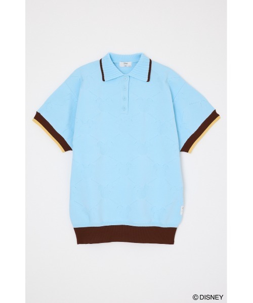 Disney SERIES CREATED by MUS(ディズニーシリーズクリエイテッドバイエムユーエス)の「MD KNIT POLO ワンピース / MICKEY(ワンピース・レディース・ライトピンク/ライトブルー/ブラック・FREE)」の10枚目の写真