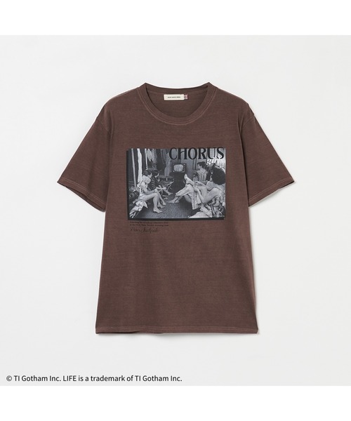 HELIOPOLE(エリオポール)の「<GOOD ROCK SPEED> LIFE PC T-SHIRTS / ライフ ピクチャー コレクション Tシャツ(Tシャツ/カットソー・レディース・チャコールグレー/ブラウン・1)」の2枚目の写真