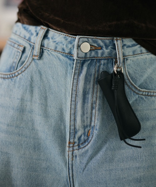 LAULEN(ローレン)の「damaged wide denim pants /ダメージワイドデニムパンツ(デニムパンツ・レディース・ブルー・M/S)」の14枚目の写真