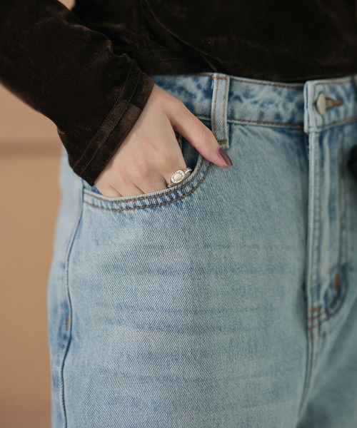 LAULEN(ローレン)の「damaged wide denim pants /ダメージワイドデニムパンツ(デニムパンツ・レディース・ブルー・M/S)」の15枚目の写真