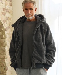 Maison code 13（メゾンコードサーティーン）の「mpa4199- Boa Asymmetric Zip Hoodie ジップパーカー(M26W-05)（パーカー）」
