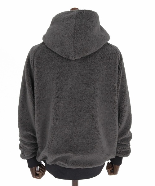 Maison code 13(メゾンコードサーティーン)の「mpa4199- Boa Asymmetric Zip Hoodie ジップパーカー(M26W-05)(パーカー・メンズ・ブラック/チャコール・S/M/L)」の16枚目の写真
