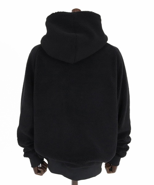 Maison code 13(メゾンコードサーティーン)の「mpa4199- Boa Asymmetric Zip Hoodie ジップパーカー(M26W-05)(パーカー・メンズ・ブラック/チャコール・S/M/L)」の19枚目の写真