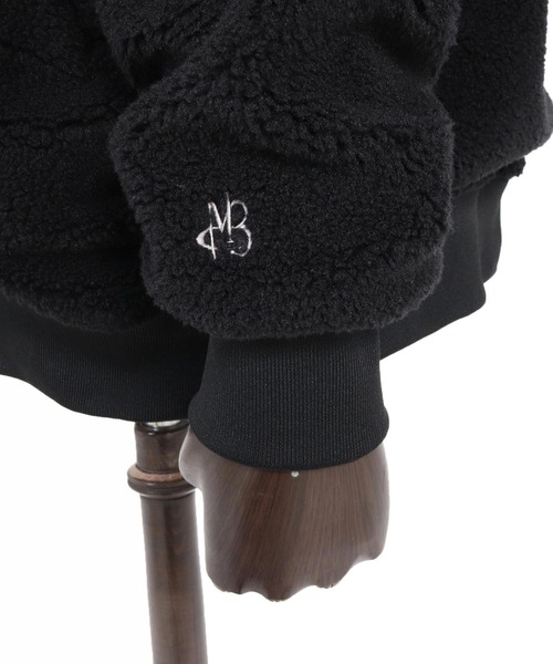 Maison code 13(メゾンコードサーティーン)の「mpa4199- Boa Asymmetric Zip Hoodie ジップパーカー(M26W-05)(パーカー・メンズ・ブラック/チャコール・S/M/L)」の22枚目の写真