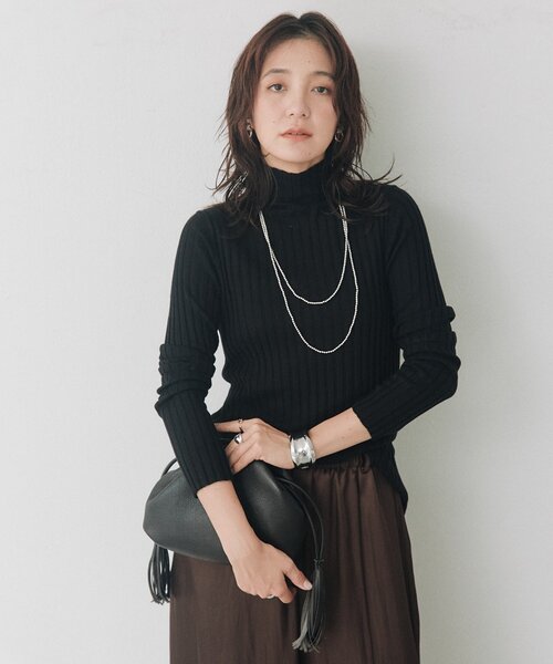 RIVE DROITE(リヴドロワ)の「150cmボールビーズロングネックレス(ネックレス・レディース・シルバー・FREE)」の5枚目の写真