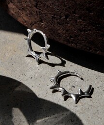 <Soierie>Raw edge フープピアス
