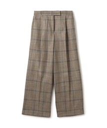SILK AIR PANE タックワイドパンツ