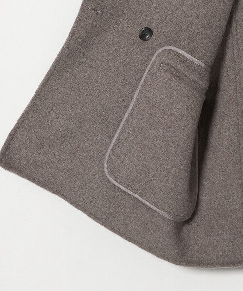 BEAUTY&YOUTH UNITED ARROWS(ビューティーアンドユースユナイテッドアローズ)の「リバー テーラード ミドルコート(その他アウター・レディース・モカ/その他1/ブラック・XS/S/M)」の15枚目の写真