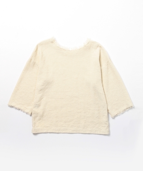 Demi-Luxe BEAMS（デミルクス ビームス）の「Demi-Luxe BEAMS / リネンシルク フリンジプルオーバー（シャツ/ブラウス・レディース・オフホワイト/ブラック・36/38）」の8枚目の写真