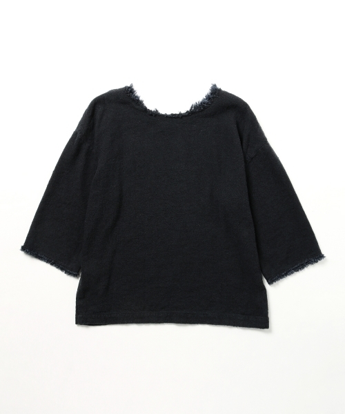 Demi-Luxe BEAMS（デミルクス ビームス）の「Demi-Luxe BEAMS / リネンシルク フリンジプルオーバー（シャツ/ブラウス・レディース・オフホワイト/ブラック・36/38）」の12枚目の写真