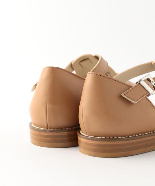 Steven Alan（スティーブンアラン）の「＜Steven Alan＞LEATHER MESH SANDAL/ｻﾝﾀﾞﾙ（サンダル・レディース・オフホワイト/ブラウン・36/38/37）」の6枚目の写真