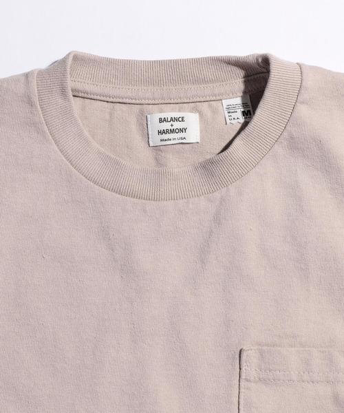 BALANCE&HARMONY(バランスアンドハーモニー)の「<BALANCE&HARMONY> POCKET TEE 16SS/Tシャツ ◆(Tシャツ/カットソー・メンズ・ホワイト/ベージュ/ブラック/オリーブ・X-LARGE/LARGE/SMALL/MEDIUM)」の14枚目の写真