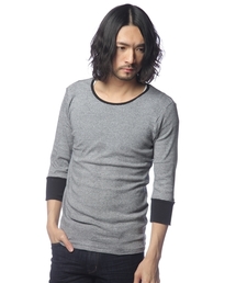 CIAOPANIC | 針抜きフライスボーダー7分カットソー(Tシャツ/カットソー)