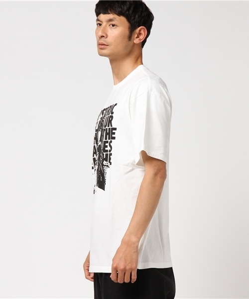 HYSTERIC GLAMOUR(ヒステリックグラマー)の「GLASSES WOMAN プリント Tシャツ(Tシャツ/カットソー・メンズ・ホワイト/グリーン系カモフラージュ/ブラック・X-SMALL/SMALL/MEDIUM/LARGE)」の7枚目の写真