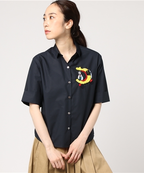 TSUMORI CHISATO（ツモリチサト）の「ﾀｲﾌﾟﾗｲﾀｰ（シャツ/ブラウス・レディース・ネイビー/オフホワイト・02）」の12枚目の写真