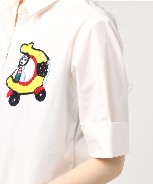 TSUMORI CHISATO（ツモリチサト）の「ﾀｲﾌﾟﾗｲﾀｰ（シャツ/ブラウス・レディース・ネイビー/オフホワイト・02）」の7枚目の写真