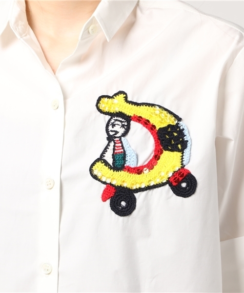 TSUMORI CHISATO（ツモリチサト）の「ﾀｲﾌﾟﾗｲﾀｰ（シャツ/ブラウス・レディース・ネイビー/オフホワイト・02）」の9枚目の写真