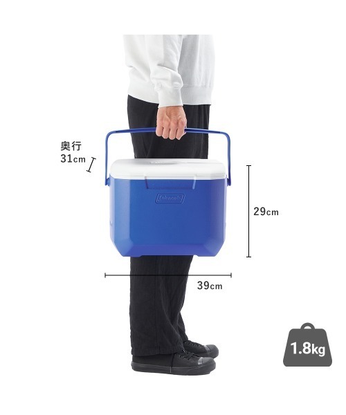 COLEMAN(コールマン)の「エクスカーションクーラー/16QT(アウトドアグッズ・メンズ・レッド/ブルー/チャコール・ONE SIZE)」の17枚目の写真