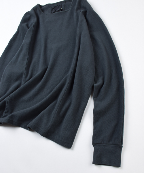 OURET（オーレット）の「DUTCH ARMY REPRODUCE RIB STITCH DOLMAN SLEEVE PULLOVER（Tシャツ/カットソー・メンズ・ブラック/ホワイト系その他/グリーン系その他・1/2/3）」の8枚目の写真