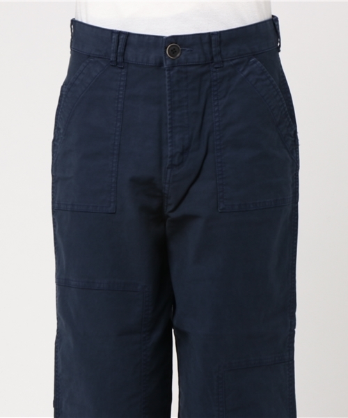 Moname(モナーム)の「■MONAME ファティーグパンツ WIDE PANTS(ワイドパンツ)/41163218(デニムパンツ・レディース・カーキ/ネイビー・23inch/25inch/24inch/26inch)」の9枚目の写真