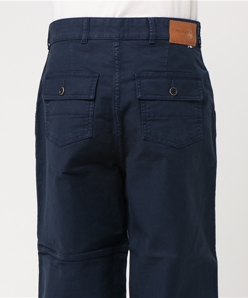 Moname(モナーム)の「■MONAME ファティーグパンツ WIDE PANTS(ワイドパンツ)/41163218(デニムパンツ・レディース・カーキ/ネイビー・23inch/25inch/24inch/26inch)」の10枚目の写真