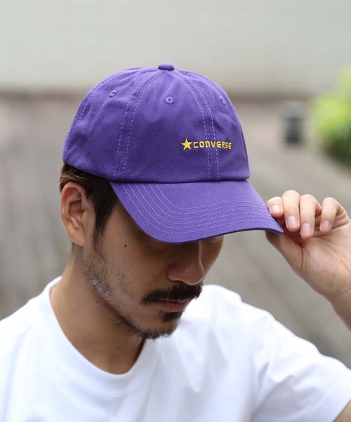 CONVERSE(コンバース)の「【CONVERSE/コンバース】コットンローキャップ ブランドロゴ 刺繍(キャップ・メンズ・ブラック/ネイビー/ホワイト/ピンク/ロイヤルブルー/スミクロ/レッド/エンジ/ベージュ/パープル・FREE)」の22枚目の写真