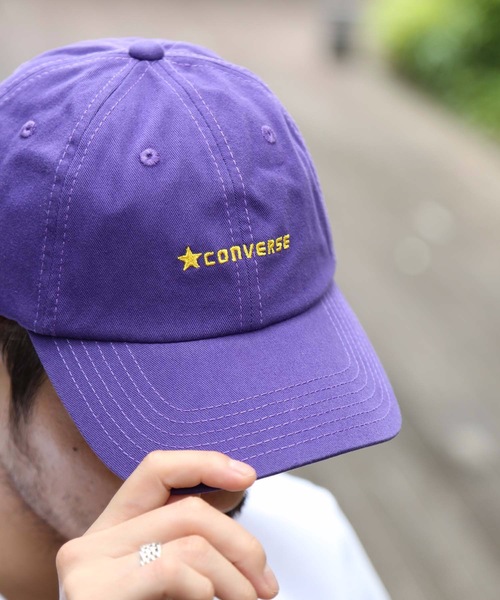 CONVERSE(コンバース)の「【CONVERSE/コンバース】コットンローキャップ ブランドロゴ 刺繍(キャップ・メンズ・ブラック/ネイビー/ホワイト/ピンク/ロイヤルブルー/スミクロ/レッド/エンジ/ベージュ/パープル・FREE)」の21枚目の写真