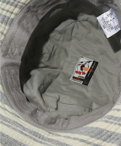 BEAMS（ビームス）の「CHUMS×BEAMS / 別注 ボーダースウェットハット（ハット・メンズ・グレー/ネイビー・ONE SIZE）」の5枚目の写真