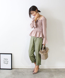 MODE ROBE（モードローブ）の「ギンガムチェックコルセットトップス（シャツ/ブラウス）」